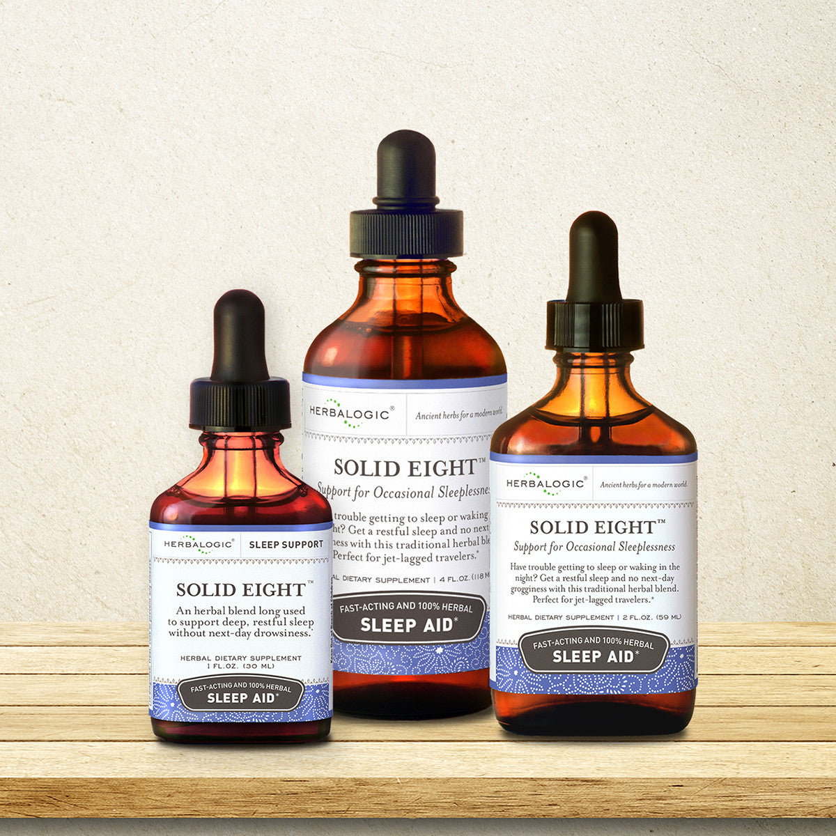 Herbalogic Solid Eight Herb Drops 1 oz, 2 oz and 4 oz Bottles for Occasional Sleeplessness