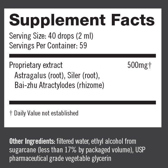 Herbalogic Support System Herb Drops Supplement Facts Panel to improve immune system function