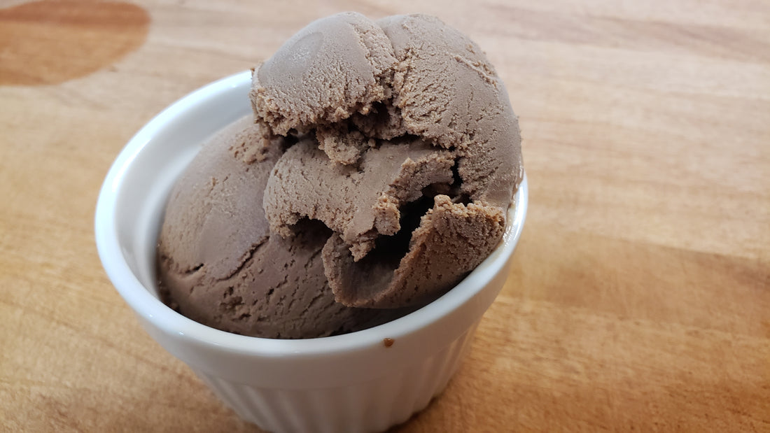 Herbs make chocolate ice cream even better