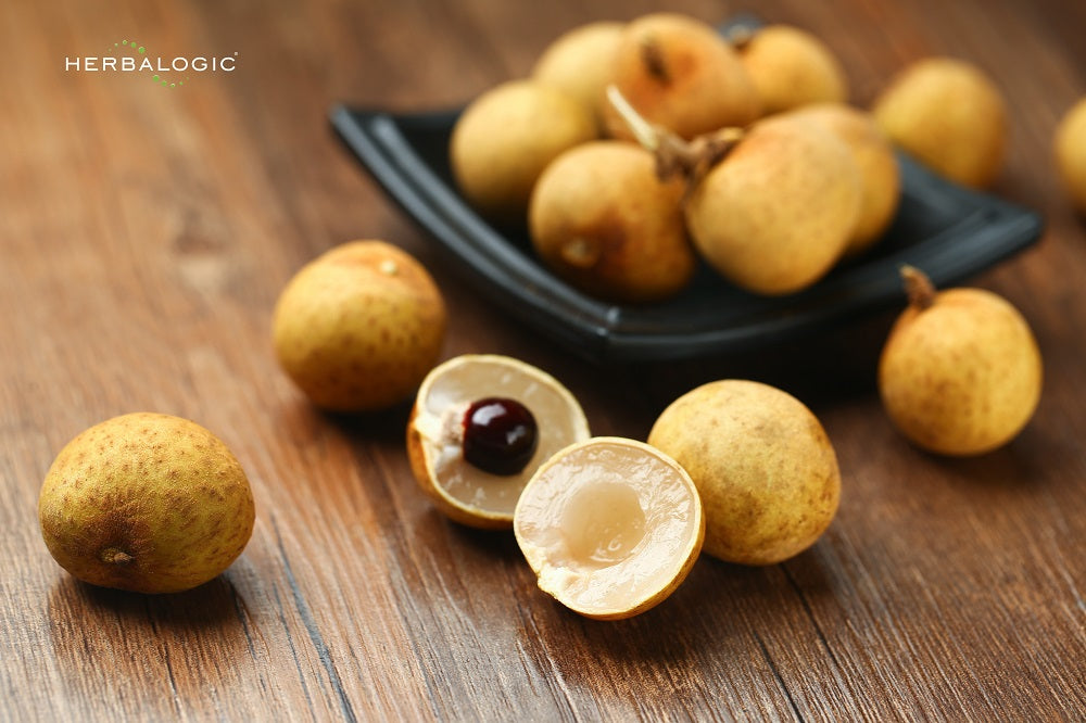 Longan fruit is used in traditional Chinese herbal medicine to calm the spirit, and ease anxiety