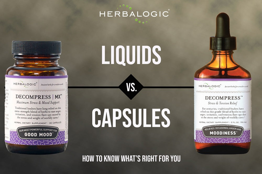 Herbalogic Decompress Liquid versus Capsules 