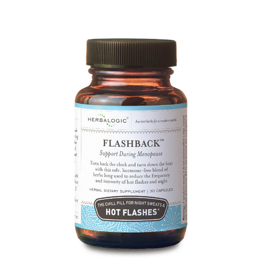 Herbalogic Flashback Herb Capsuels 30 count Bottle for Menopausal Hot Flashes and Night Sweats