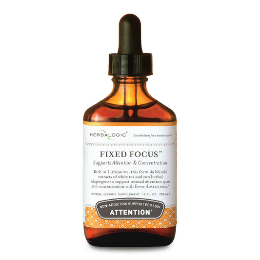 Herbalogic Fixed Focus Herb Drops 2 oz bottle for Attention and Concentration